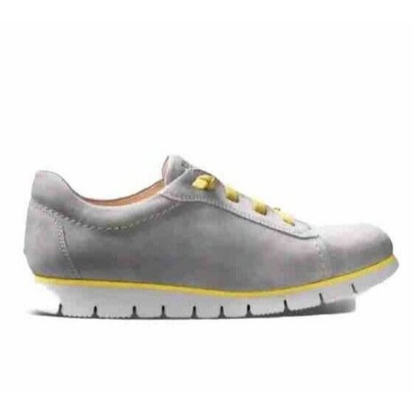 Samuel Hubbard Women's Portugal Runner" Walking Shoe Lunar Gray Suede Size 9 - Picture 1 of 10
